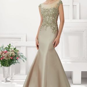 Morilee Madeline Garner 71102 Bronze gown size 8